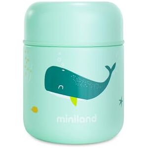 Miniland Thermos Bébé pour Aliments 280ml en Acier Inoxydable, Maintient la Température Plus de 24h, Fermeture Hermétique et Isolation à Double Paroi (Whaley) - Publicité Miniland Thermos Bébé pour Aliments 280ml en Acier Inoxydable, Maintient la Température Plus de 24h, Fermeture Hermétique et Isolation à Double Paroi (Whaley) - Publicité