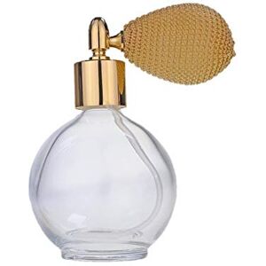 THE ESSENTIAL ATOMIZER COMPANY Or Rond Vide Parfum Rechargeable Verre Bouteille spray atomiseur, 78ml, avec pompe d'or et d'or d'assemblage. Entonnoir compris - Publicité THE ESSENTIAL ATOMIZER COMPANY Or Rond Vide Parfum Rechargeable Verre Bouteille spray atomiseur, 78ml, avec pompe d'or et d'or d'assemblage. Entonnoir compris - Publicité