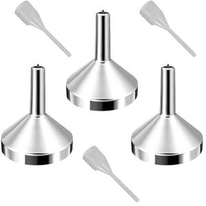 ZLKRHAK Lot de 3 petits entonnoirs + 3 entonnoirs à ressort pour cuisine Entonnoir de remplissage en métal - Publicité ZLKRHAK Lot de 3 petits entonnoirs + 3 entonnoirs à ressort pour cuisine Entonnoir de remplissage en métal - Publicité