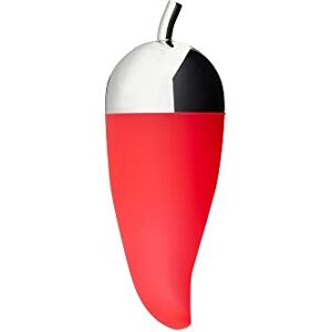 Alessi Piccantino JHT02 Concasse-piment Design, Acier Inoxydable et Caoutchouc de Silicone, Rouge et Acier - Publicité Alessi Piccantino JHT02 Concasse-piment Design, Acier Inoxydable et Caoutchouc de Silicone, Rouge et Acier - Publicité