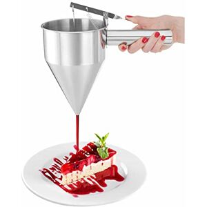 Royal Catering Entonnoir à Piston RCFT-1.3 (inox, ouverture de 8 mm avec bouchon, capacité de 1,3L, 8 mm, incl. socle de maintien) - Publicité Royal Catering Entonnoir à Piston RCFT-1.3 (inox, ouverture de 8 mm avec bouchon, capacité de 1,3L, 8 mm, incl. socle de maintien) - Publicité