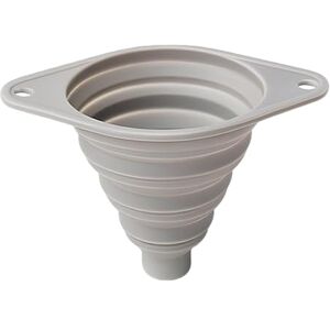 Kexpery Entonnoir pliable en Silicone, petit entonnoir pour bouteilles de remplissage à usage de cuisine (gris) - Publicité Kexpery Entonnoir pliable en Silicone, petit entonnoir pour bouteilles de remplissage à usage de cuisine (gris) - Publicité