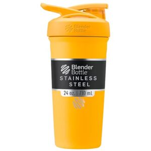 BlenderBottle Strada Shaker Cup Bouteille d'eau isotherme en acier inoxydable avec fouet métallique, 680,4 g, mangue - Publicité BlenderBottle Strada Shaker Cup Bouteille d'eau isotherme en acier inoxydable avec fouet métallique, 680,4 g, mangue - Publicité