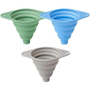 Kexpery Entonnoir pliable en Silicone, petit entonnoir pour bouteilles de remplissage à usage de cuisine (3 pièces) - Publicité Kexpery Entonnoir pliable en Silicone, petit entonnoir pour bouteilles de remplissage à usage de cuisine (3 pièces) - Publicité