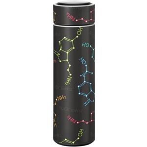 KAAVIYO Chimie Organique Étoile Noire Bouteille d'eau Isotherme Mug pour en Acier Inoxydable Isolé - Publicité KAAVIYO Chimie Organique Étoile Noire Bouteille d'eau Isotherme Mug pour en Acier Inoxydable Isolé - Publicité