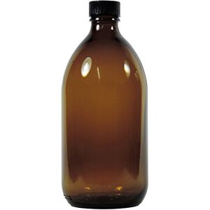 mikken Viva Haushaltswaren Flacon d'apothicaire, la médecine de/braunglasflasche inkulsive Un étiquette, Verre, Marron, 1 x 500ml - Publicité mikken Viva Haushaltswaren Flacon d'apothicaire, la médecine de/braunglasflasche inkulsive Un étiquette, Verre, Marron, 1 x 500ml - Publicité