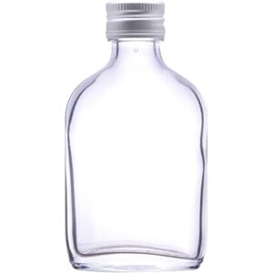Wares of Knutsford 100 X Flacons en Verre Miniature/Miniature (50ml) avec couvercles à vis en Argent - Publicité Wares of Knutsford 100 X Flacons en Verre Miniature/Miniature (50ml) avec couvercles à vis en Argent - Publicité