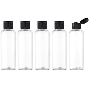 Toureal 100ML Flacon avec Flip Cap Vide (5 Pièces), Rechargeable Bouteille de Voyage pour Cosmétique avec Entonnoir (Transparente) - Publicité Toureal 100ML Flacon avec Flip Cap Vide (5 Pièces), Rechargeable Bouteille de Voyage pour Cosmétique avec Entonnoir (Transparente) - Publicité