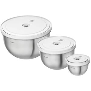 ZWILLING lot de 6 Saladiers sous vide Fresh and save 12-18-24 cm, Acier inoxydable, Argent - Publicité ZWILLING lot de 6 Saladiers sous vide Fresh and save 12-18-24 cm, Acier inoxydable, Argent - Publicité