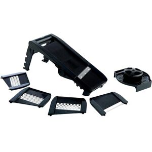 mastrad – Mandoline Multilames – 3 Râpes et 5 Lames Acier Inoxydable – Facile D’utilisation – Confort & Sécurité – 1 Poussoir – Coloris Noir - Publicité mastrad – Mandoline Multilames – 3 Râpes et 5 Lames Acier Inoxydable – Facile D’utilisation – Confort & Sécurité – 1 Poussoir – Coloris Noir - Publicité