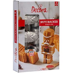 Decora 0080126 MOULE A GATEAU CASSE NOISETTE 29 X 18 X 5,8 H CM 3 CAVITE EN ALUMINIUM MOULE SOUS PRESSION, Gris - Publicité Decora 0080126 MOULE A GATEAU CASSE NOISETTE 29 X 18 X 5,8 H CM 3 CAVITE EN ALUMINIUM MOULE SOUS PRESSION, Gris - Publicité