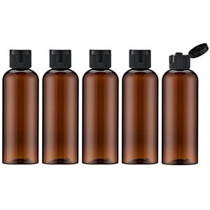 Toureal 100ML Flacon avec Flip Cap Vide (5 Pièces), Rechargeable Bouteille de Voyage pour Cosmétique avec Entonnoir (Marron) - Publicité Toureal 100ML Flacon avec Flip Cap Vide (5 Pièces), Rechargeable Bouteille de Voyage pour Cosmétique avec Entonnoir (Marron) - Publicité