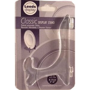 Leeds Display Présentoir Classique, support de assiette, Petit Transparent: 11cm, stand de présentation: Assiette, Carte, etc - Publicité Leeds Display Présentoir Classique, support de assiette, Petit Transparent: 11cm, stand de présentation: Assiette, Carte, etc - Publicité