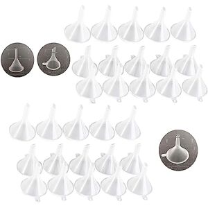 Yuaaoh Petit Entonnoir Plastique Transparent 30 Pièces 3 tailles Mini Entonnoir pour Remplissage de Bouteille de Parfums Huiles Essentielles Bouteilles de Laboratoire, Entonnoir Multifonctions en Plastique - Publicité Yuaaoh Petit Entonnoir Plastique Transparent 30 Pièces 3 tailles Mini Entonnoir pour Remplissage de Bouteille de Parfums Huiles Essentielles Bouteilles de Laboratoire, Entonnoir Multifonctions en Plastique - Publicité