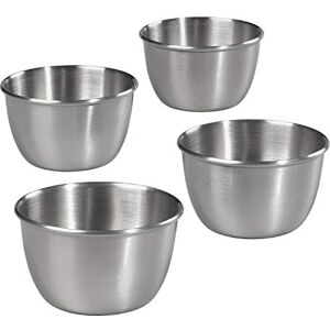 Tala moules à pudding lot de 4 en inox, moules dessert individuels pour four et cuisson vapeur, pour pudding, petits gâteaux et portions, 8 x 5 cm - Publicité Tala moules à pudding lot de 4 en inox, moules dessert individuels pour four et cuisson vapeur, pour pudding, petits gâteaux et portions, 8 x 5 cm - Publicité