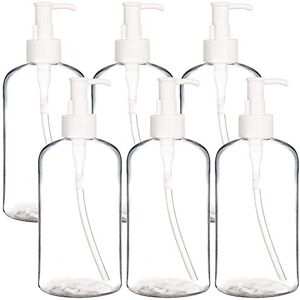 Youngever Lot de 6 Bouteilles de Pompe de Lotion en Plastique Rechargeables Vides 350ML, Distributeur Flacon Pompe (Transparent) - Publicité Youngever Lot de 6 Bouteilles de Pompe de Lotion en Plastique Rechargeables Vides 350ML, Distributeur Flacon Pompe (Transparent) - Publicité