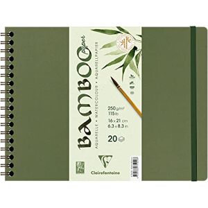 Papier aquarelle Bamboo Clairefontaine 250 g/m² Bloc Spiralé - Papier d'aquarelle - Publicité Papier aquarelle Bamboo Clairefontaine 250 g/m² Bloc Spiralé - Papier d'aquarelle - Publicité