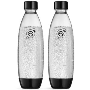 sodastream Fuse – Lot de 2 bouteilles réutilisables 1L sans BPA, lavables au lave-vaisselle, noires - Publicité sodastream Fuse – Lot de 2 bouteilles réutilisables 1L sans BPA, lavables au lave-vaisselle, noires - Publicité