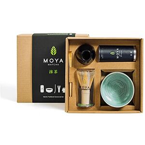 Moya Matcha Premium Coffret thé vert en poudre 30 g de Matcha Ceremonie (I) + Bol + Fouet + Porte Fouet + Cuillère Coffret complet pour la préparation du matcha - Publicité Moya Matcha Premium Coffret thé vert en poudre 30 g de Matcha Ceremonie (I) + Bol + Fouet + Porte Fouet + Cuillère Coffret complet pour la préparation du matcha - Publicité