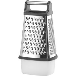 HENDI Râpe manuelle à 4 faces, multifonctionnelle, avec bol, râpe cuisine à fromage, coupe trancheuse à légumes, 158x130x(H)310mm, en acier inoxydable - Publicité HENDI Râpe manuelle à 4 faces, multifonctionnelle, avec bol, râpe cuisine à fromage, coupe trancheuse à légumes, 158x130x(H)310mm, en acier inoxydable - Publicité