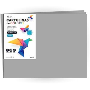 M-OFFICE - Cartulina de colores - gris - 50x65 cm - Colored Cardstock - Publicité M-OFFICE - Cartulina de colores - gris - 50x65 cm - Colored Cardstock - Publicité