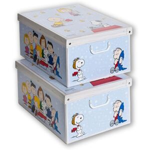 KANGURU - lot de 2 boîtes de rangement avec couvercle, style italien - Publicité KANGURU - lot de 2 boîtes de rangement avec couvercle, style italien - Publicité