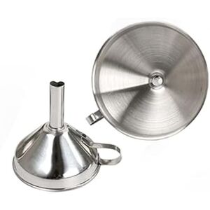 SENRISE Entonnoir de cuisine en acier inoxydable avec poignées, tailles de grands à petits entonnoirs pour transférer des liquides, des liquides, de l'huile, de la poudre et de la confiture (13 cm) - Publicité SENRISE Entonnoir de cuisine en acier inoxydable avec poignées, tailles de grands à petits entonnoirs pour transférer des liquides, des liquides, de l'huile, de la poudre et de la confiture (13 cm) - Publicité