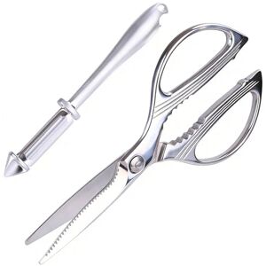 Hui Tong Ciseaux de Cuisine Tout Usage – Ciseaux à Volaille Robustes en Acier Inoxydable – Multifonctions : Herbes, Viande, Légumes, Os – Lave-Vaisselle & Poignée Ergonomique Antidérapante – Économe Inclus - Publicité Hui Tong Ciseaux de Cuisine Tout Usage – Ciseaux à Volaille Robustes en Acier Inoxydable – Multifonctions : Herbes, Viande, Légumes, Os – Lave-Vaisselle & Poignée Ergonomique Antidérapante – Économe Inclus - Publicité