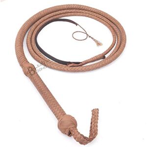 LB'S WHIP Indiana Jones Style 1,2 m 8 Tresses en Cuir Marron Clair Naturel Bullwhip en Cuir de Vache véritable - Publicité LB'S WHIP Indiana Jones Style 1,2 m 8 Tresses en Cuir Marron Clair Naturel Bullwhip en Cuir de Vache véritable - Publicité