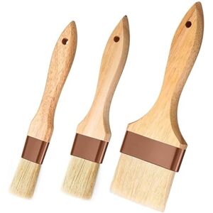 Duoleimi Ensemble de pinceaux, Pinceau à pâtisserie avec soies Naturelles Pinceau Vaisselle pour la pâtisserie Cuisine grillade et Les activités en Plein air, Ensemble de 3 pinceaux à gâteau. Publicité Duoleimi Ensemble de pinceaux, Pinceau à pâtisserie avec soies Naturelles Pinceau Vaisselle pour la pâtisserie Cuisine grillade et Les activités en Plein air, Ensemble de 3 pinceaux à gâteau. Publicité
