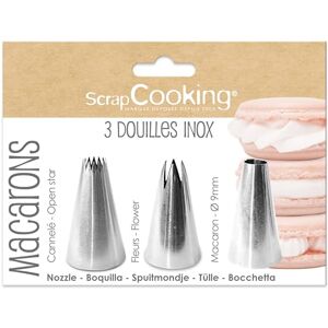 ScrapCooking 3 Douilles Pâtisserie pour Macarons Douilles en Inox Qualité Professionnelle Embouts Poches à Douille Décoration Gâteau Dessert 1832 - Publicité ScrapCooking 3 Douilles Pâtisserie pour Macarons Douilles en Inox Qualité Professionnelle Embouts Poches à Douille Décoration Gâteau Dessert 1832 - Publicité