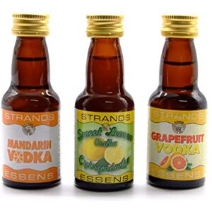 AlcoFermBrew Grapefruit Mandarine Citron Doux 3x25ml – Arômes Sans Alcool pour Vodka – Essences Fruitées pour Cocktails & Liqueurs Maison – 750ml par Flacon - Publicité AlcoFermBrew Grapefruit Mandarine Citron Doux 3x25ml – Arômes Sans Alcool pour Vodka – Essences Fruitées pour Cocktails & Liqueurs Maison – 750ml par Flacon - Publicité