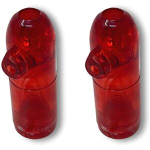 EKNA Lot de 2 flacons doseurs de tabac à priser – Snuffer Bottle – Planche à priser – Différentes variantes – Lot de 2 flacons de tabac à priser Rouge - Publicité EKNA Lot de 2 flacons doseurs de tabac à priser – Snuffer Bottle – Planche à priser – Différentes variantes – Lot de 2 flacons de tabac à priser Rouge - Publicité