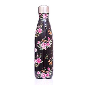 JMAHM en Acier Inoxydable Flacon Isolation Bouteille Flacons À Vide Thermos Coupe Double Paroi 500ml pour Les Sports en Plein Air (500ml, Fleurs Noires) - Publicité JMAHM en Acier Inoxydable Flacon Isolation Bouteille Flacons À Vide Thermos Coupe Double Paroi 500ml pour Les Sports en Plein Air (500ml, Fleurs Noires) - Publicité