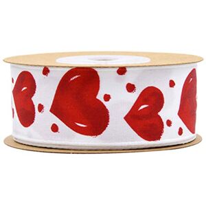 PRETYZOOM Cadeau Ruban Amour Coeur Imprimé Polyester Satin Ruban Fleurs Cadeau pour Mariage Anniversaire Mère Fête des Pères - Publicité PRETYZOOM Cadeau Ruban Amour Coeur Imprimé Polyester Satin Ruban Fleurs Cadeau pour Mariage Anniversaire Mère Fête des Pères - Publicité