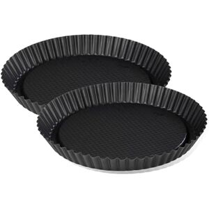 Zenker 9914450 Lot de 2 plats à tarte renversée 30 cm, plat à tarte, moule à tarte, 2 moules pour tartes renversées, Acier, Noir, 30 x 30 x 3 cm - Publicité Zenker 9914450 Lot de 2 plats à tarte renversée 30 cm, plat à tarte, moule à tarte, 2 moules pour tartes renversées, Acier, Noir, 30 x 30 x 3 cm - Publicité