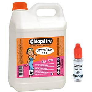Cléopâtre VIM2+MP15-Vinyl'Médium 4 en 1 en bidon de 2L + Magic'Plop en Flacon de 15ml, Transparent, 15x10x5 - Publicité Cléopâtre VIM2+MP15-Vinyl'Médium 4 en 1 en bidon de 2L + Magic'Plop en Flacon de 15ml, Transparent, 15x10x5 - Publicité