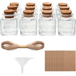 BELLE VOUS Lot de 12 Pot avec Bouchon Liege, Ficelle et Étiquettes Mini Bocaux en Verre de 50 ml Petit Bocal en Verre pour Mariage Pot Verre Dragées, Vœux & Loisirs Créatifs - Publicité BELLE VOUS Lot de 12 Pot avec Bouchon Liege, Ficelle et Étiquettes Mini Bocaux en Verre de 50 ml Petit Bocal en Verre pour Mariage Pot Verre Dragées, Vœux & Loisirs Créatifs - Publicité