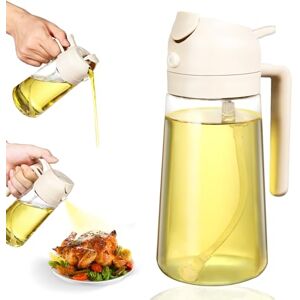 Lychico Flacon distributeur d'huile 2 en 1 de 470 ml et pulvérisateur d'huile de qualité alimentaire pour cuisine, distributeur d'huile pour barbecue, salade, steak, friteuse à air, beige - Publicité Lychico Flacon distributeur d'huile 2 en 1 de 470 ml et pulvérisateur d'huile de qualité alimentaire pour cuisine, distributeur d'huile pour barbecue, salade, steak, friteuse à air, beige - Publicité