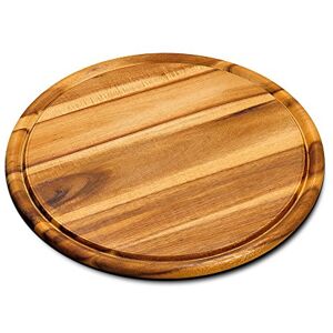 KESPER 28444 Lot de 1 assiettes en bois d'acacia pour viande, Ø 30 cm, certifié FSC, convient également comme plateau à pizza ou planche à découper - Publicité KESPER 28444 Lot de 1 assiettes en bois d'acacia pour viande, Ø 30 cm, certifié FSC, convient également comme plateau à pizza ou planche à découper - Publicité