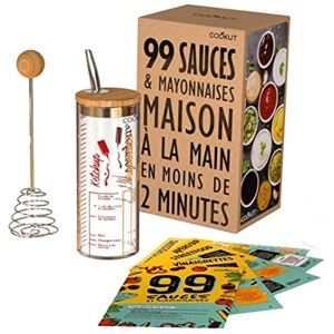 COOKUT Shaker Sauce 99 Sauces Maison Délicieuses et Inratables en Moins de 2 Minutes ! Vinaigrettes, Mayonnaises, Ketchup, Sauces pour Viandes et Desserts - Publicité COOKUT Shaker Sauce 99 Sauces Maison Délicieuses et Inratables en Moins de 2 Minutes ! Vinaigrettes, Mayonnaises, Ketchup, Sauces pour Viandes et Desserts - Publicité