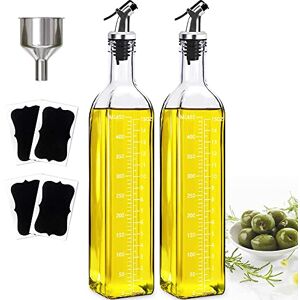 ztarraum Bouteille Huile Olive, 500 ml Distributeur D'huile D'olive, Entonnoir en Acier Inoxydable, Récipient pour Bouteille D'huile D'olive avec Graduation Transparente, pour Cuisine et Barbecu - Publicité ztarraum Bouteille Huile Olive, 500 ml Distributeur D'huile D'olive, Entonnoir en Acier Inoxydable, Récipient pour Bouteille D'huile D'olive avec Graduation Transparente, pour Cuisine et Barbecu - Publicité
