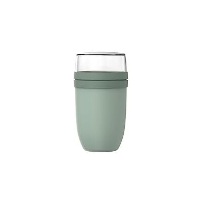 Mepal Pot à Déjeuner XL Ellipse Pot à Yaourt et Muesli Compartiments Séparés Convient au Congélateur, au Micro-ondes et au Lave-vaisselle 750 + 300 ml Nordic sage - Publicité Mepal Pot à Déjeuner XL Ellipse Pot à Yaourt et Muesli Compartiments Séparés Convient au Congélateur, au Micro-ondes et au Lave-vaisselle 750 + 300 ml Nordic sage - Publicité