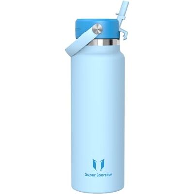 Super Sparrow Sparrow Gourde Isotherme 1.2L- Inox Gourdes avec Paille Bouteille Isotherme - Publicité Super Sparrow Sparrow Gourde Isotherme 1.2L- Inox Gourdes avec Paille Bouteille Isotherme - Publicité