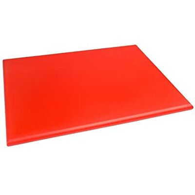 Planche à Découper Rouge en Polyéthylène Haute Densité - 600x450mm - Publicité Planche à Découper Rouge en Polyéthylène Haute Densité - 600x450mm - Publicité