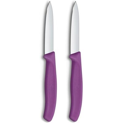 Victorinox - SwissClassic 6.7605.2C1 - Violet - Ensemble de couteaux - Publicité Victorinox - SwissClassic 6.7605.2C1 - Violet - Ensemble de couteaux - Publicité