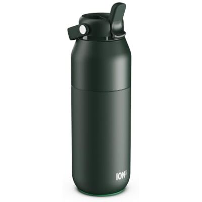 Ion8 PRIMO URBAN Gourde Isotherme 720 ml (24 oz)- Bouteille Étanche en Acier Inoxydable avec Couvercle Paille, Débit Rapide, Pour Boissons Froides, Format Porte-Gobelet, Vert Foncé - Publicité Ion8 PRIMO URBAN Gourde Isotherme 720 ml (24 oz)- Bouteille Étanche en Acier Inoxydable avec Couvercle Paille, Débit Rapide, Pour Boissons Froides, Format Porte-Gobelet, Vert Foncé - Publicité