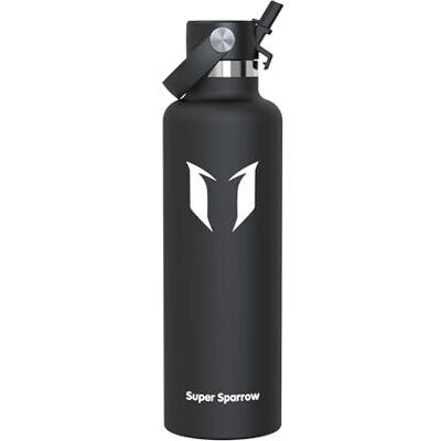 Super Sparrow Sparrow Gourde Isotherme 1L FlipFlow Bouteille Isotherme avec Paille - Publicité Super Sparrow Sparrow Gourde Isotherme 1L FlipFlow Bouteille Isotherme avec Paille - Publicité