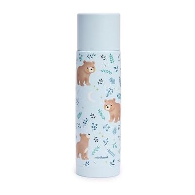 Miniland Gourde Isotherme Pour Enfant, Capacité de 500ml en Acier Inoxydable, Conserve Température +12 Heures, Boissons Chaudes que Froides, Bouchon Hermétique et un Système Anti-Gouttes Bear - Publicité Miniland Gourde Isotherme Pour Enfant, Capacité de 500ml en Acier Inoxydable, Conserve Température +12 Heures, Boissons Chaudes que Froides, Bouchon Hermétique et un Système Anti-Gouttes Bear - Publicité