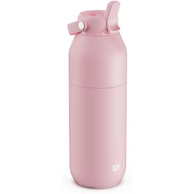Ion8 PRIMO URBAN Gourde Isotherme 910 ml (30 oz)- Bouteille Étanche en Acier Inoxydable avec Couvercle Paille, Débit Rapide, Pour Boissons Froides, Format Porte-Gobelet, Rose Clair - Publicité Ion8 PRIMO URBAN Gourde Isotherme 910 ml (30 oz)- Bouteille Étanche en Acier Inoxydable avec Couvercle Paille, Débit Rapide, Pour Boissons Froides, Format Porte-Gobelet, Rose Clair - Publicité